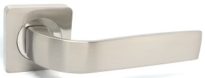 Ручка дверная KEDR R06 06-636 SN CP ( сатин / хром )